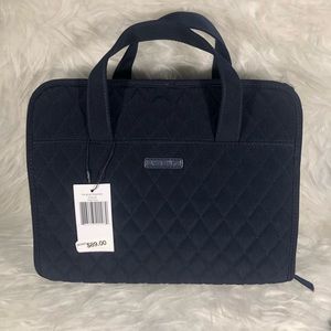 Vera Bradley Quilted Microfiber Hanging Travel Organizer Navy Blue NWT